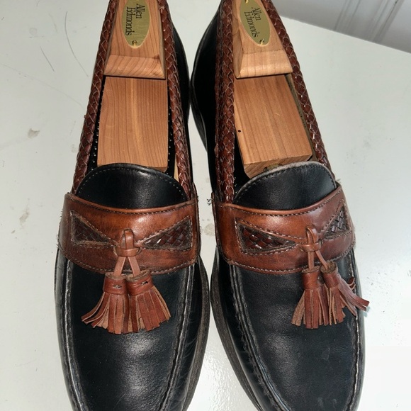 Allen Edmonds Black and Brown Tassel Loafers - Picture 2 of 9